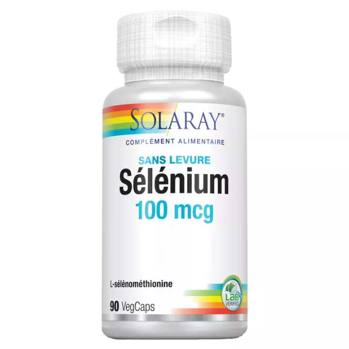 Solaray Selenium Without Yeast 100 mcg 90 capsules