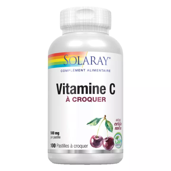 Solaray Vitamin C Chewable 500 mg 100 tablets