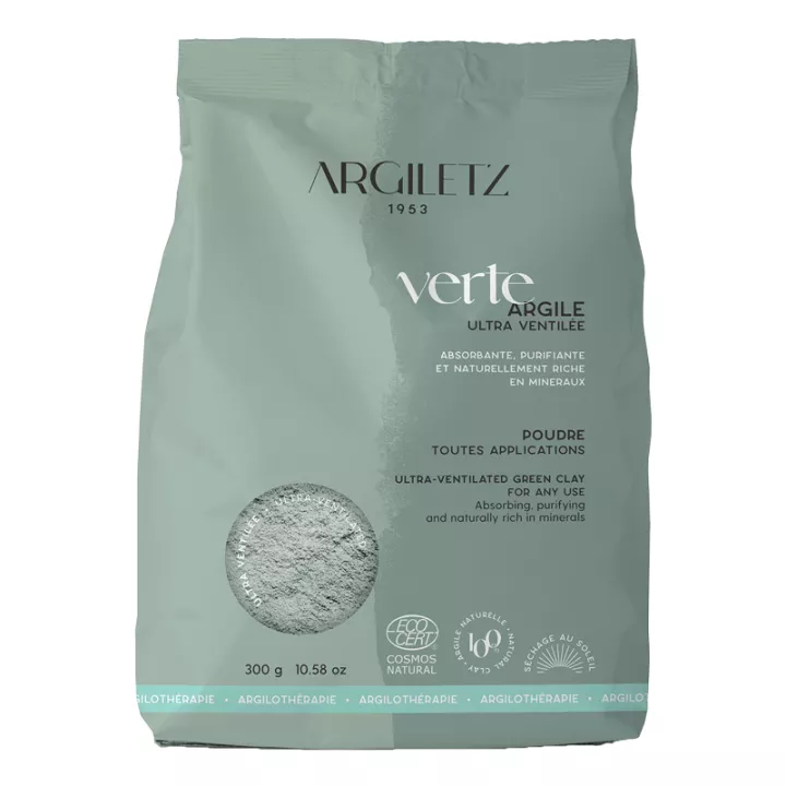 Argiletz Argilla Verde Polvere Ultra Ventilata 300 g
