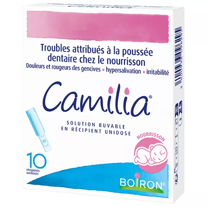 CAMILIA BOIRON unidoses homéopathiques vendu dans notre pharmacie bio