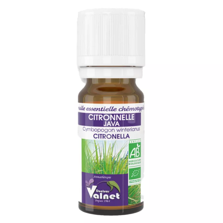 Dr Valnet Lemongrass Organic Essential Oil Java 10 ml