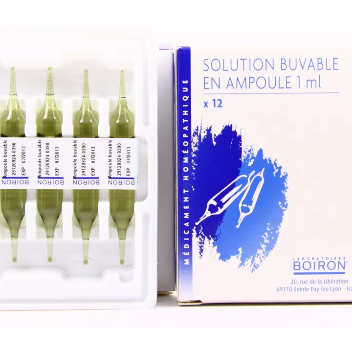 Unitarian homeopathic medicine in drinkable ampoules Boiron