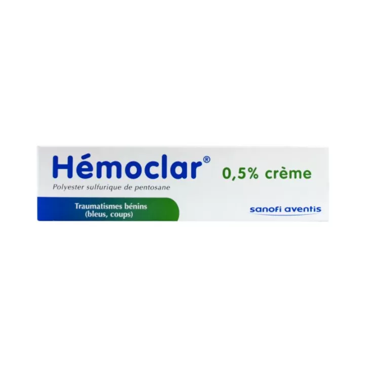 Hémoclar 0,5 % crème contre les Coups et les Bosses - Bleus