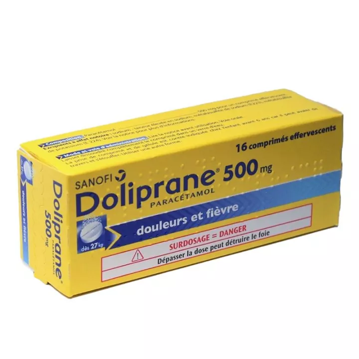 DOLIPRANE 500MG BOITE 16 GELULES - Pharmacie en ligne