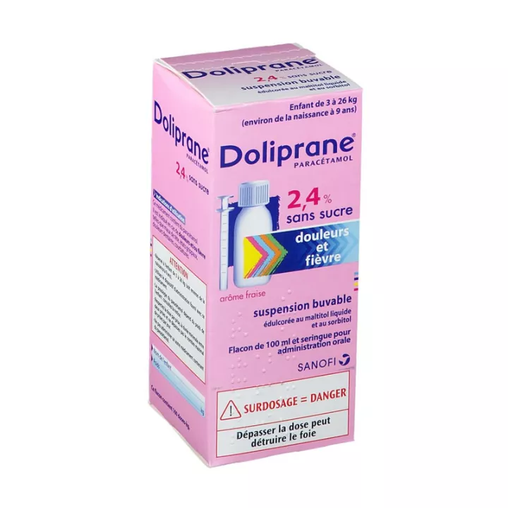 DOLIPRANE 2,4% ORAL SUSPENSION 100ML