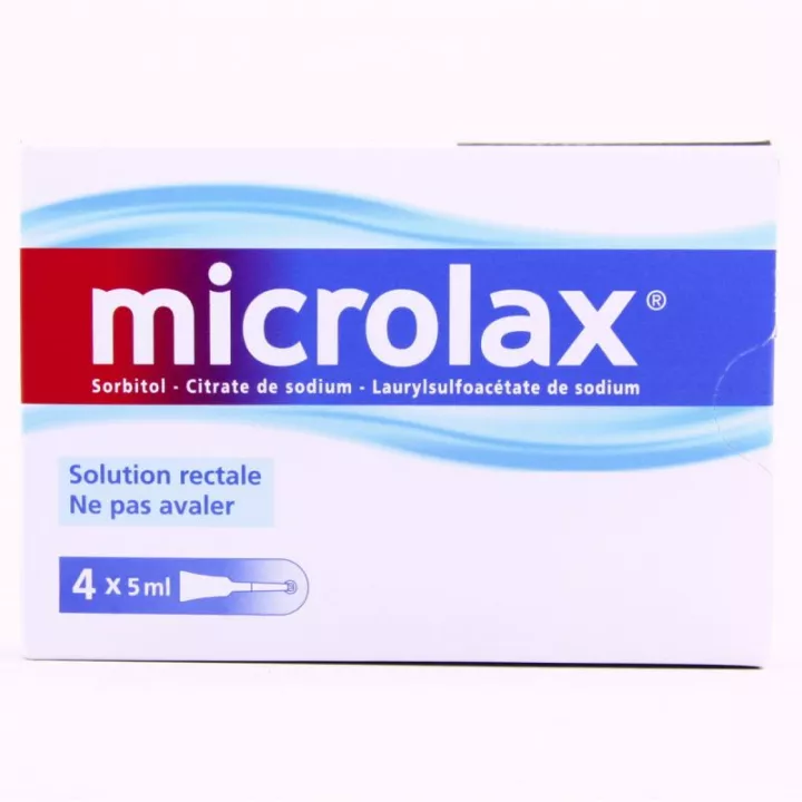 Microlax rectale oplossing 4 enkelvoudige doses te koop in Franse apotheken