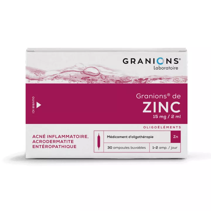 Granions ZINC ampolle 2ML 30