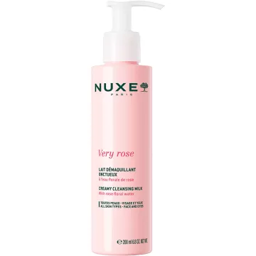 Nuxe Very Rose Lait Démaquillant Onctueux Visage & Yeux 200 ml