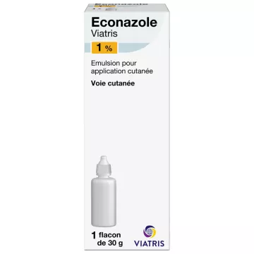 Econazol 1% Mylan antimycotische emulsie 30g flesje