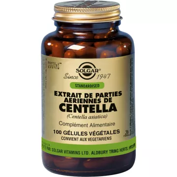 Solgar Extrait de Parties Aériennes de Centella 100 cápsulas vegetais