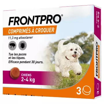 FRONTPRO Afoxolaner 11 mg Perro 2-4kg