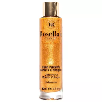 Rose-Baie Monoi Collagène Huile Cheveux et Corps 50 ml