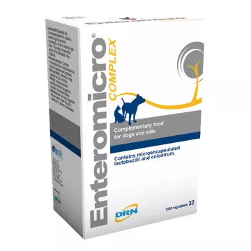 ENTEROMICRO ICF FLORA INTESTINAL E CAT DOG laboratório VETERINÁRIO MP 32 comprimidos