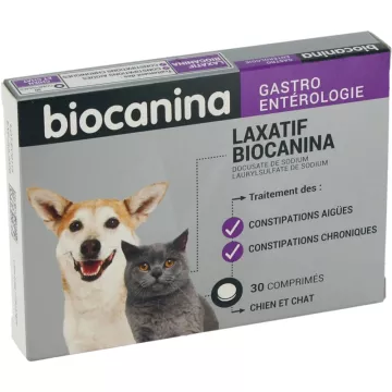 Biocanina Laxante Cão e Gato 30 comprimidos