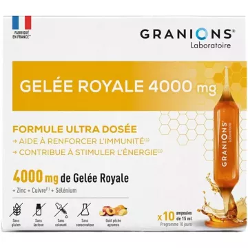 Granions Gelée Royale 4000 mg Immunität & Energie 10 Ampullen