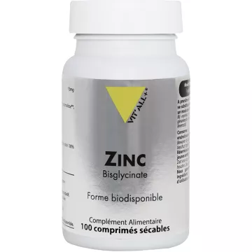 Vitall+ Zinc Bisglycinate 100 comprimidos divisíveis