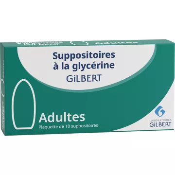 Supositórios de glicerina Adultos Gilbert