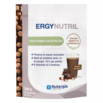 Ergynutril Protéines Végétales Chocolat Noisette 300 g