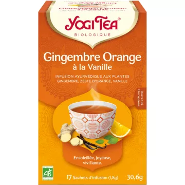 Yogi Tea Травяной имбирно-апельсиновый аюрведический настой 17 пакетиков