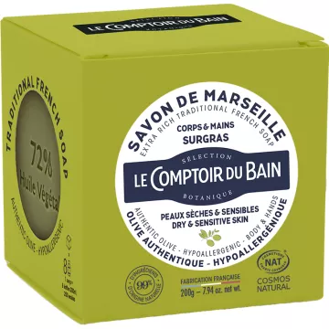 Le Comptoir du Bain Marseille Zeep Olijfolie Lichaam &amp; Handen Surgras 200 g