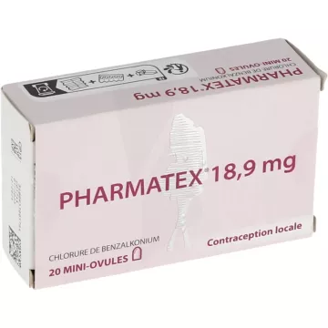 Pharmatex 18,9 mg - Contraception locale - ovules vaginaux