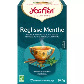 Infusión de regaliz y menta Yogi Tea 17 bolsitas