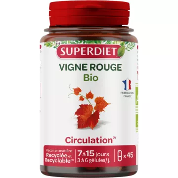 Superdiet Rode Wijnstok Circulatie Biologische Capsules