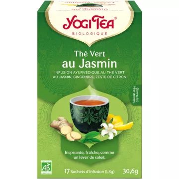 Yogi Tea Groene Thee Jasmijn Ayurvedische Kruidenthee 17 Zakjes