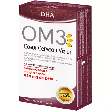 OM3 DHA Heart Brain Vision 60 Capsules