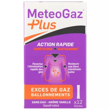 MeteoGaz Plus Excés de Gaz Ballonements 12 sticks