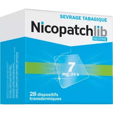 NicopatchLib 7 mg adesivos antitabágicos 7 mg / 24h