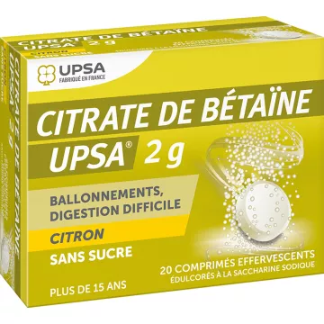 Betaina citrato UPSA 2G Limone senza zucchero