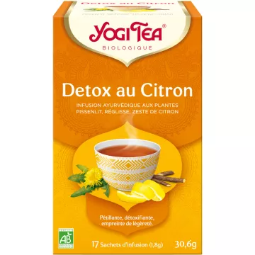 Chá Yogi Infusão Detox de Limão 17 saquetas de chá