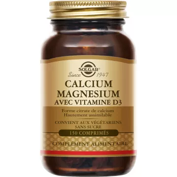 Solgar Calcio Magnesio con Vitamina D3 150 compresse