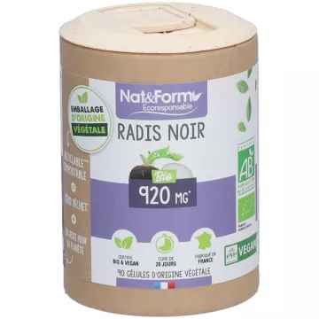 Nat & Form Radis Noir Bio 200 Gélules Eco 