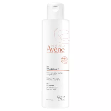 Avène Reinigingsmelk Droge Gevoelige Huid Gezichten en Ogen 200ml