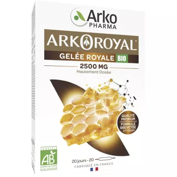 Arkoroyal Geleia Real 2500 mg Orgânica 20 ampolas