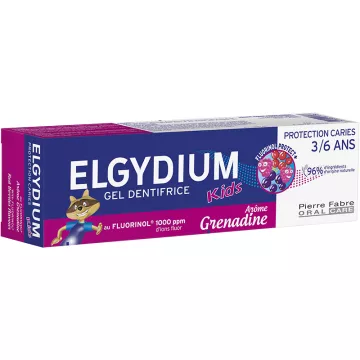 Elgydium Dentifrice Kid Protection Caries Grenadine 3 à 6 ans