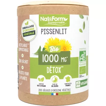 Nat & Form Bio-Löwenzahn 200 vegetarische Kapseln Eco 