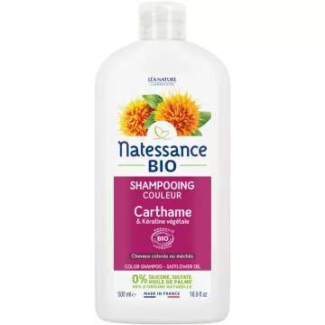 Natessance Carthame Shampooing Couleur Bio 500 ml