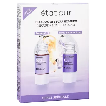 Etat Pur Actif Pur Resveratrol and Hyaluronic Acid Duo Set 30 ml