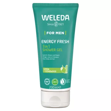 Weleda For Men Energy Fresh Lemon Cedar Shower Gel 200ml