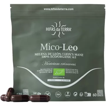 Hifas da Terra Mico-Leo Hericium Erinaceus Kapseln