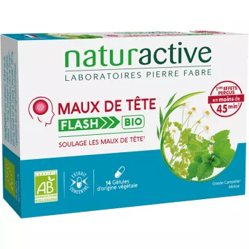 Naturactive Maux de Tête Flash Bio 14 capsules