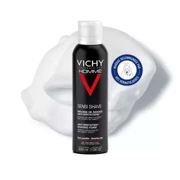 VICHY MEN Pelle sensibile alla schiuma da barba 200ml