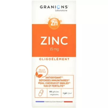 Granions Zinc 15mg Defensas inmunitarias 60 cápsulas