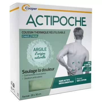 Actipoche Thermal Back Belly Pillow Clay 20 x 30 см