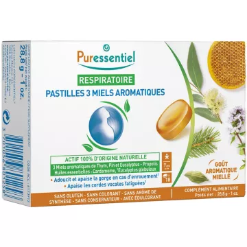 Puressentiel Respiratoire 18 Pastilles Aux 3 Miels