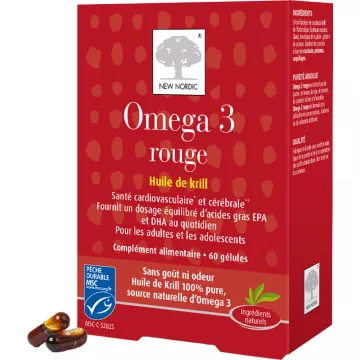 New Nordic Oméga 3 Rouge Krill 60 gélules