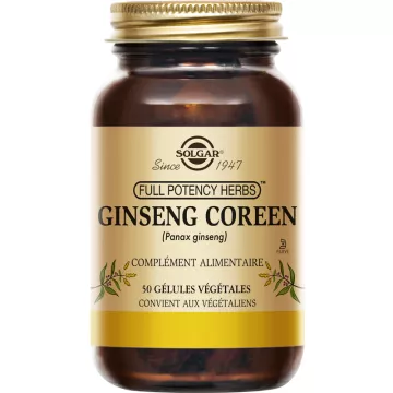 Solgar Ginseng coreano 50 capsule vegetali